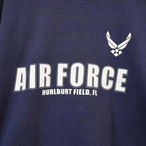 VTG US Air Force Crew Neck Sweater Men XL Blue Military USA